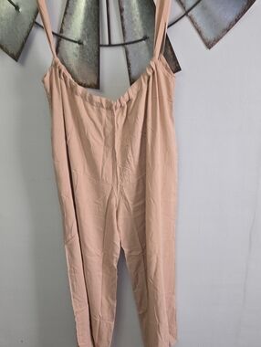 Zenana Women's Beige Strap Jumpsuit